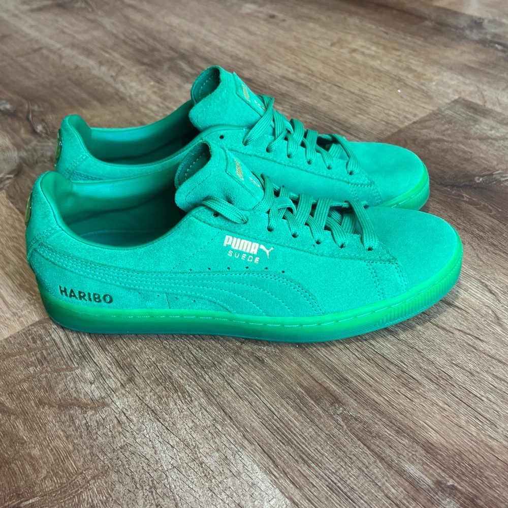 Puma Suede Haribo FL Green Gummy Bear Men Sz 8.5 382565-01